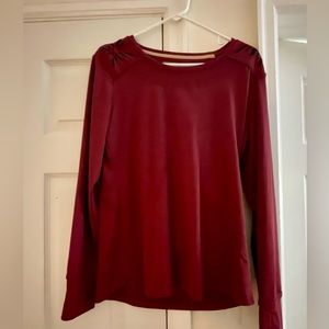 NWOT C. Malandrino Burgundy Top/Back Cut Out/Shoulder Detail